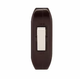 3 Amp Cord Switch, Feed-Through, Brown