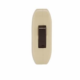 3 Amp Cord Switch, Feed-Through, Ivory