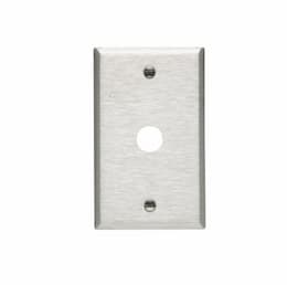 Eaton Wiring 1-Gang Phone & Coax Wall Plate, Standard, Steel