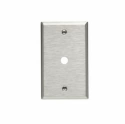 1-Gang Phone & Coax Wall Plate, Standard, Steel