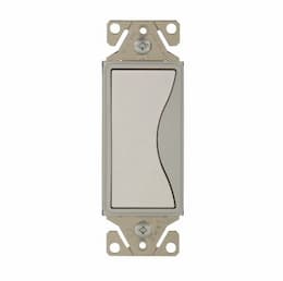 15 Amp Designer Light Switch, 3-Way, White Satin 