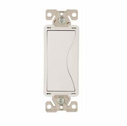 15 Amp Designer Light Switch, 4-Way, Alpine White