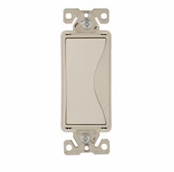 20 Amp Designer Light Switch, Single Pole, Desert Sand