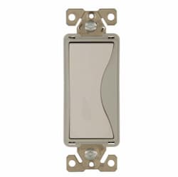 20 Amp Designer Light Switch, 3-Way, White Satin