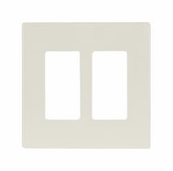 2-Gang Screwless Wall Plate, Mid-Size, Desert Sand