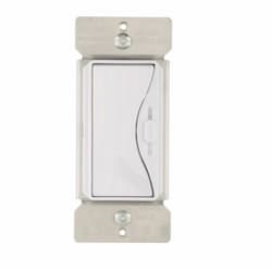 600W Slide Dimmer, Incandescent, Alpine White