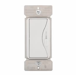 600W Slide Dimmer, Single Pole/3-Way, Alpine White