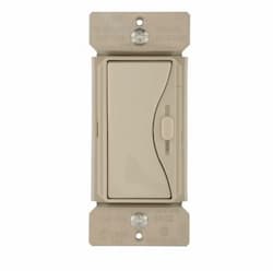 600W Slide Dimmer, Single Pole/3-Way, Desert Sand