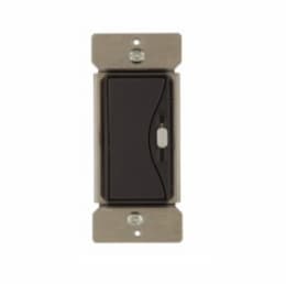 600W Slide Dimmer, Single Pole/3-Way, Silver Granite