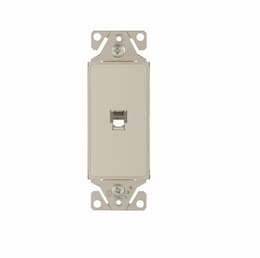 Phone Jack Insert, Single, Desert Sand