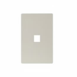 1-Port Modular Wall Plate, Mid-Size, Desert Sand