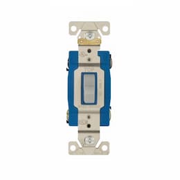 Eaton Wiring 15 Amp Toggle Switch, 4-Way, Industrial, Grey