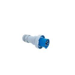 100 Amp Pin and Sleeve Connector, 4-Pole, 5-Wire, 208V, Blue
