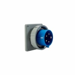 16A/20A Pin & Sleeve Inlet, 4-Pole, 5-Wire, 120V/208V, Blue