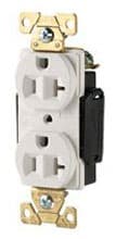 20A Modular Duplex Receptacle, 2-Pole, 3-Wire, 125V, Light Almond