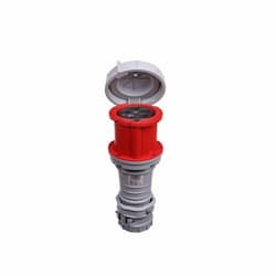 Eaton Wiring 60 Amp Pin and Sleeve Connector, 4-Pole, 5-Wire, 480V, Red