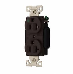 20 Amp Duplex Receptacle, Hospital Grade, Brown