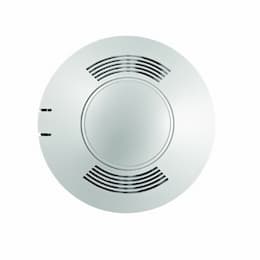 Two-Way Ultrasonic Ceiling Sensor, Line Voltage, Up to 2000 Sq. Ft, 10V-30V, White