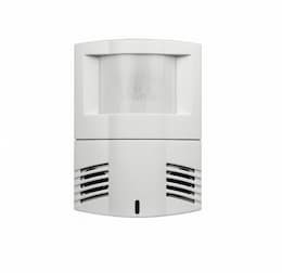 Dual Tech Wall/Corner Occupancy Sensor, Wide Angle, Up TO 1200 Sq Ft, White