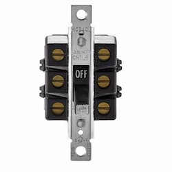 40 Amp Motor Control Toggle Switch, 2-Position, 600V, Black