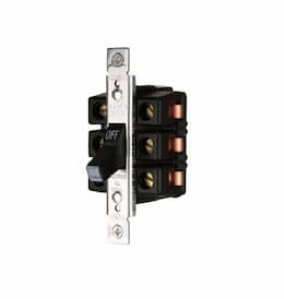 60 Amp Motor Control Toggle Switch, 600V, Black