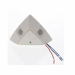 One-Way Ultrasonic Ceiling Sensor, Low Voltage, Up to 500 Sq. Ft, 10V-30V, White