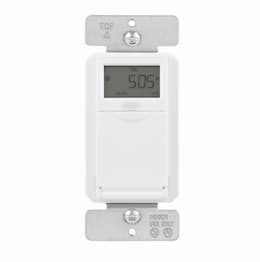 1800W Astronomical Timer, Single-Pole, 15A, 120V, White