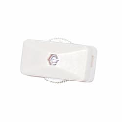 3 Amp Cord Switch, Screw Terminal, White