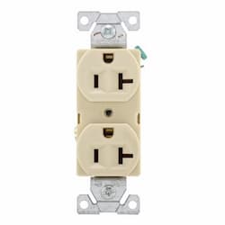 Eaton Wiring 20 Amp Duplex Receptacle, 2-Pole, 3-Wire, 14-10, 5-20R, 125V, IV, Bulk