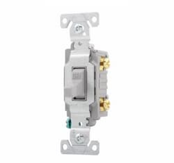 Eaton Wiring 20 Amp Toggle Switch, Commercial, 120/277V, Gray