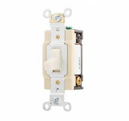 15 Amp Toggle Switch, 4-Way, Commercial, Light Almond