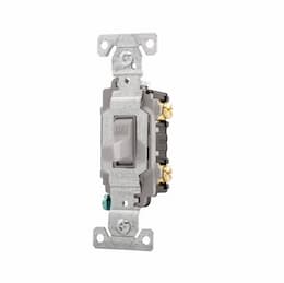 20 Amp Toggle Switch, 2-Pole, 120/277V, Gray