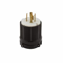 20 Amp Locking Plug, NEMA 14-20P, Black