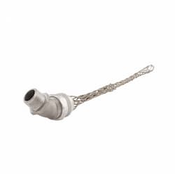 Strain Relief Cord Grip, 1/2" fitting, .38-.50", 45 Degrees, Aluminum Body