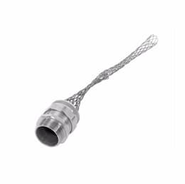Strain Relief Cord Grip, 2" fitting, 1.750-1.875", Straight, Aluminum Body