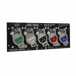 Posi-Lok E0400 Series Male Panels, Green/White/Black/Red/Blue