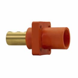 Cam-Lok J Series E1016 Double Set Screw Insulated Male Receptacle, #10-40 AWG, Orange