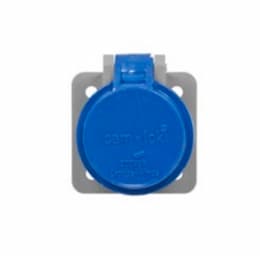 Cam-Lok Receptacle Cover, NEMA 3R, Blue