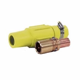 340 Amp Vulcanized Crimp Plug, 250kcmil, 4 NEMA, 600V, Female, Brown