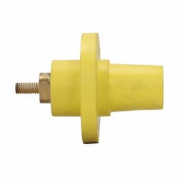 690A Threaded Stud Receptacle, 30-Deg, 350-750kcmil, 3R, Female, Yellow