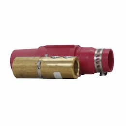 Eaton Wiring Cam-Lok J Series E1017 Double Set Screw Non-Vulcanized Female Plug, 350-750 kcmil, Red