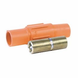 690 Amp Vulcanized Crimp Plug, 800kcmil, 4 NEMA, 600V, Female, Orange