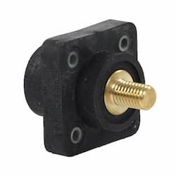 400A Insulated Receptacle, #2-4/0 AWG, 3/4-in Stud, 600V, Male, Brown