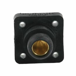 400A Insulated Receptacle, Double, 1/0-4/0 AWG, 3R, 600V, Female, GRN