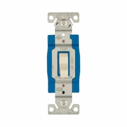 15A Heavy-Duty EZ Link Toggle Switch, Single Pole, 120V/277V, L Almond