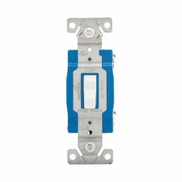 15A Heavy-Duty EZ Link Toggle Switch, 3-Way, 120V/277V, White