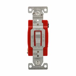 20A Heavy-Duty EZ Link Toggle Switch, 3-Way, 120V/277V, Gray