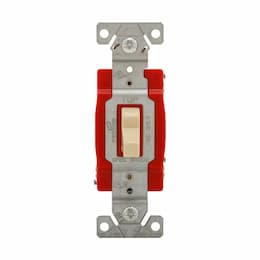 20A Heavy-Duty EZ Link Toggle Switch, 3-Way, 120V/277V, Ivory