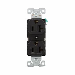 20A Heavy-Duty EZ Link Duplex Receptacle, 125V, Black