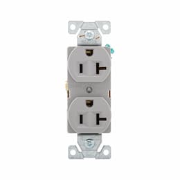 20A Heavy-Duty EZ Link Duplex Receptacle, 125V, Gray